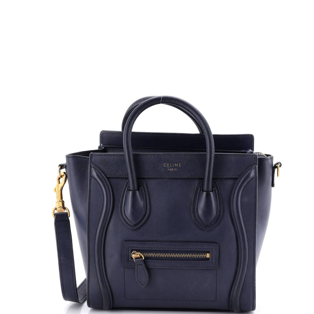 Celine Luggage Bag Smooth Leather Nano #263692C16B
